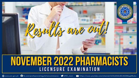 pharmacy board exam result november 2022|November 2022 Pharmacist Board Exam Result: Full List of Passers.